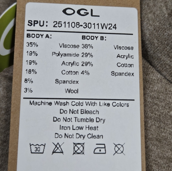 NWT OGL FuzzLuxe Mockneck Sleeve-Warmer Top Size S - Picture 6 of 8